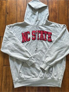 MV Sport Gray Nc State Hoodie